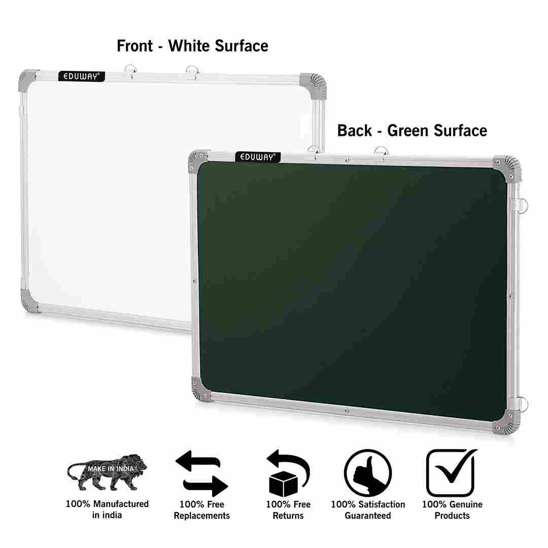 whiteboard 4 whiteboard duster marker aluminium wall mount hanging white green image