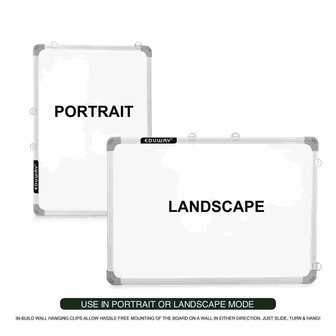 whiteboard 3 whiteboard duster marker aluminium wall mount hanging white green portrate landscape