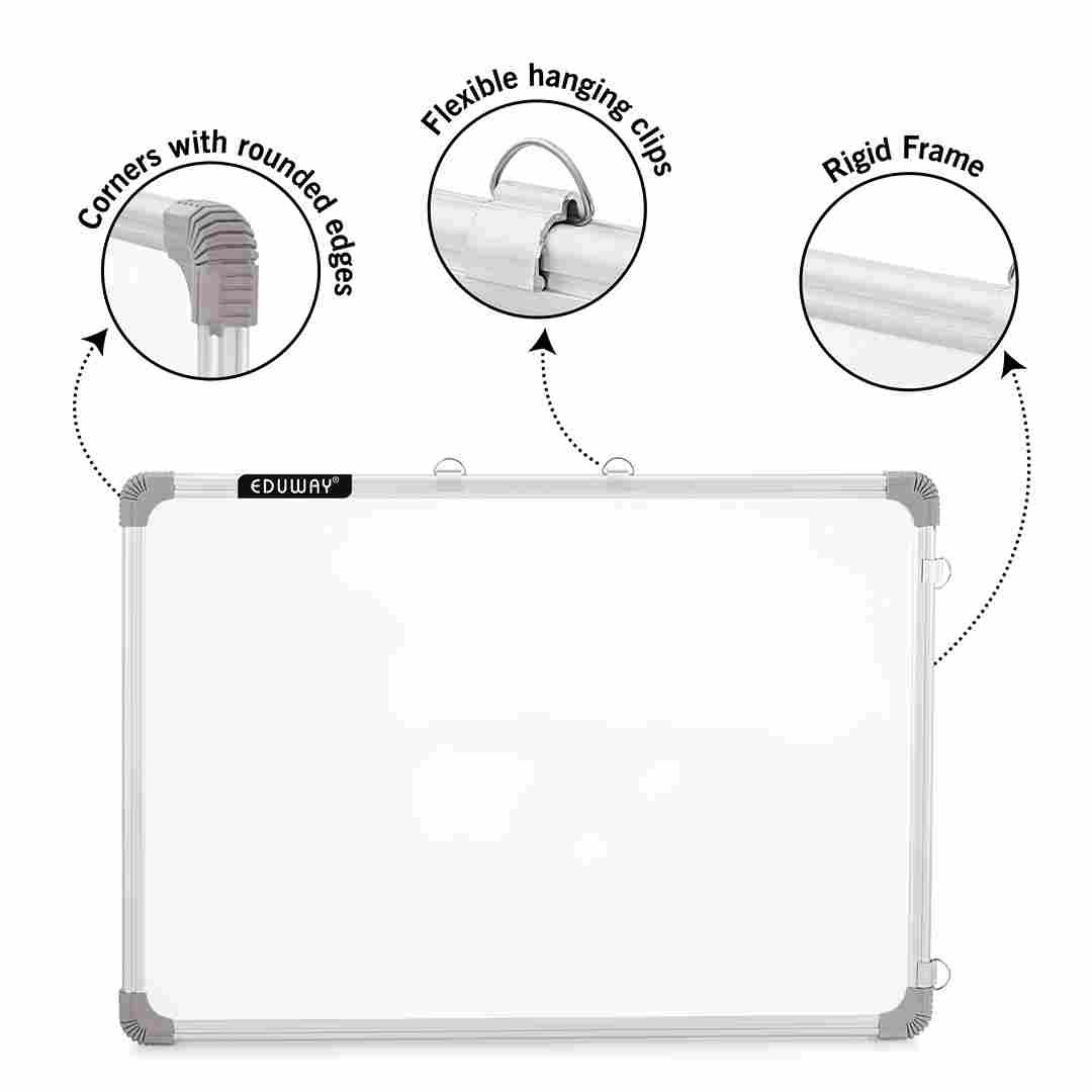 whiteboard 2 whiteboard duster marker aluminium wall mount hanging white green features