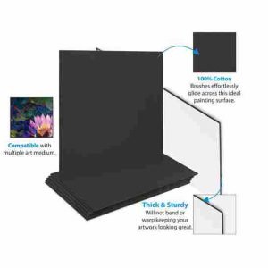 Black Canvas Board for Painting