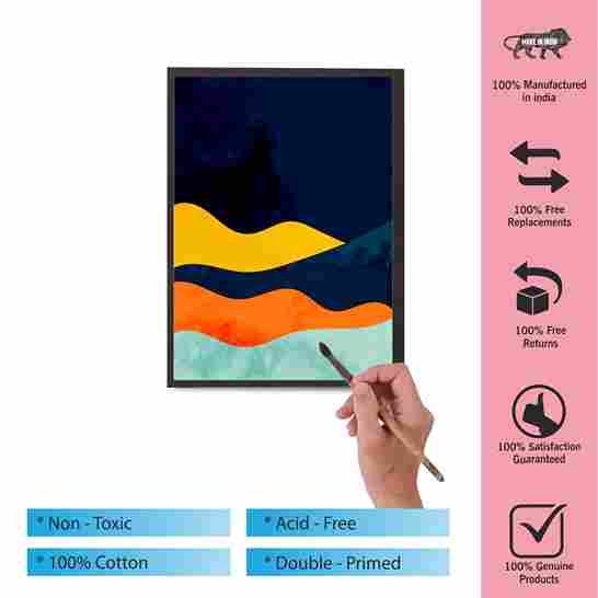 Black canvas 3 black canvas board painting lifestyle