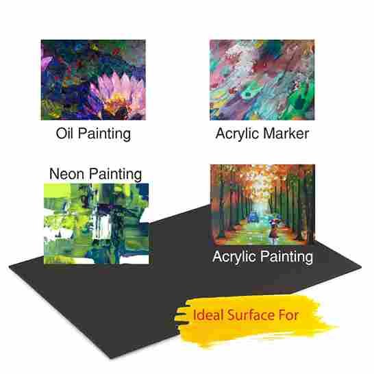 Black canvas 4 black canvas board painting types